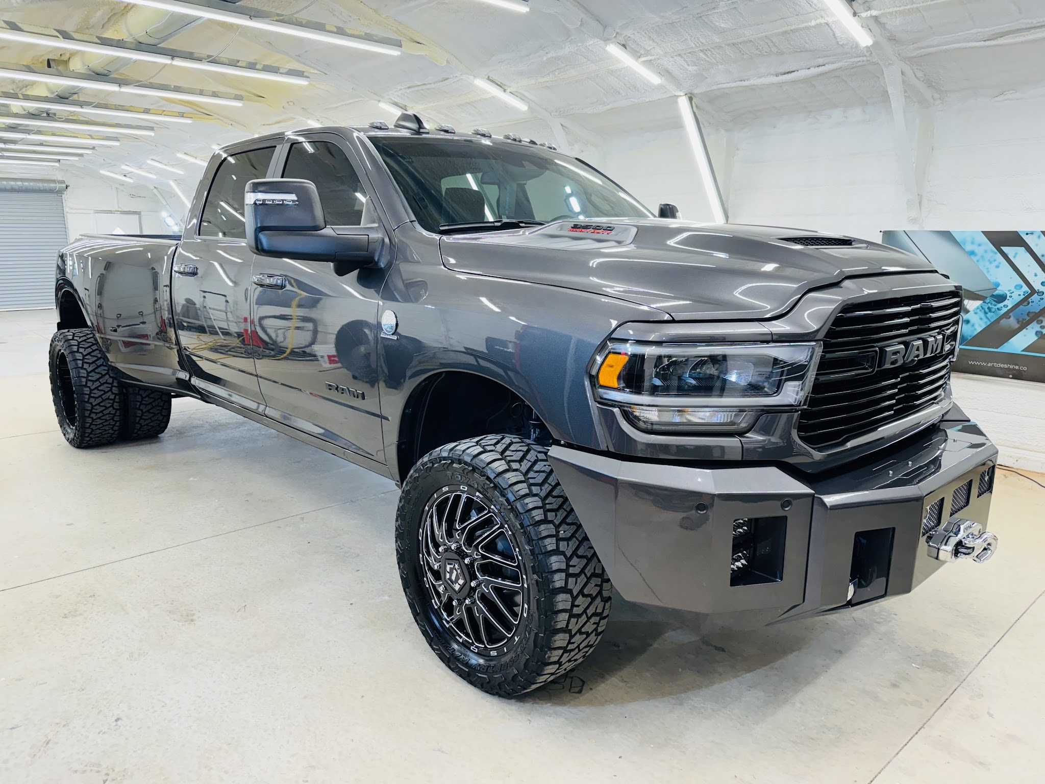 Ram dually pickup detailed in the bay